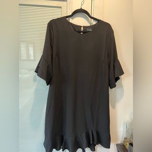 Black Aline Lulu’s ruffle dress